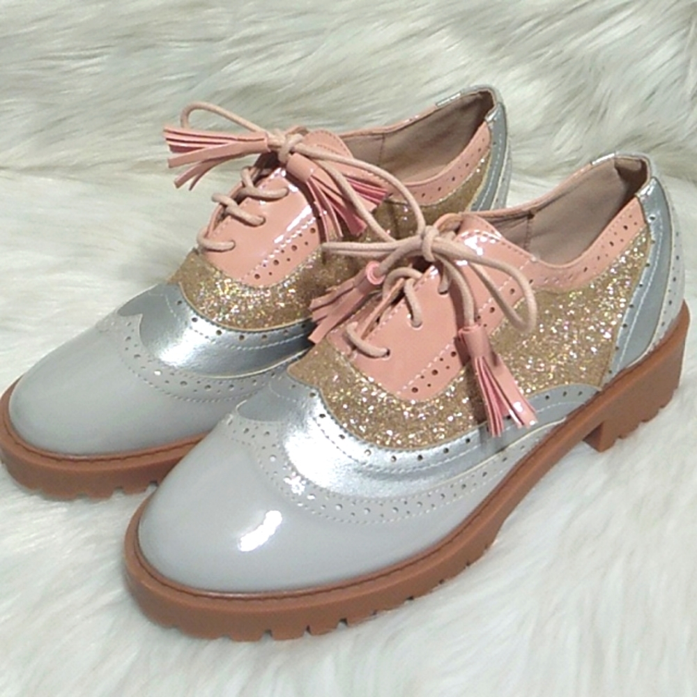 FINAL SALE! NWOT Jolimall Oxford Bling Shoes Sz.9 Stunning/Classy